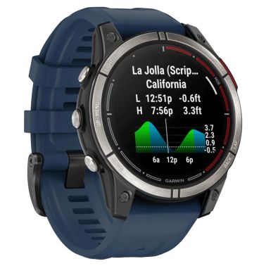 Garmin Quatix 7 Pro GPS Marine watch AMOLED screen blue silicone strap 47 mm