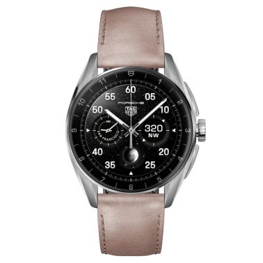 Montre TAG Heuer Connected Calibre E4 Edition cuir rose métallisé lunette acier bracelet cuir rose 42 mm SBR8010.BC6658