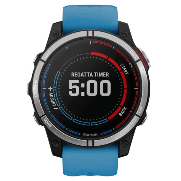Garmin Quatix 7 Edition Standard GPS watch with blue silicone strap 47 mm