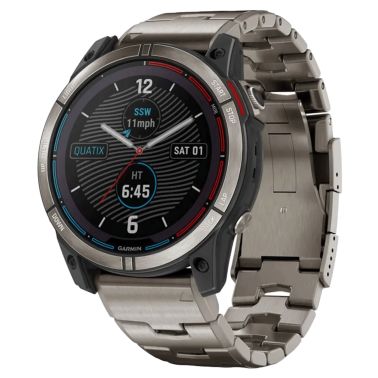 Garmin Quatix 7X Solar Edition watch with 51 mm titanium bracelet