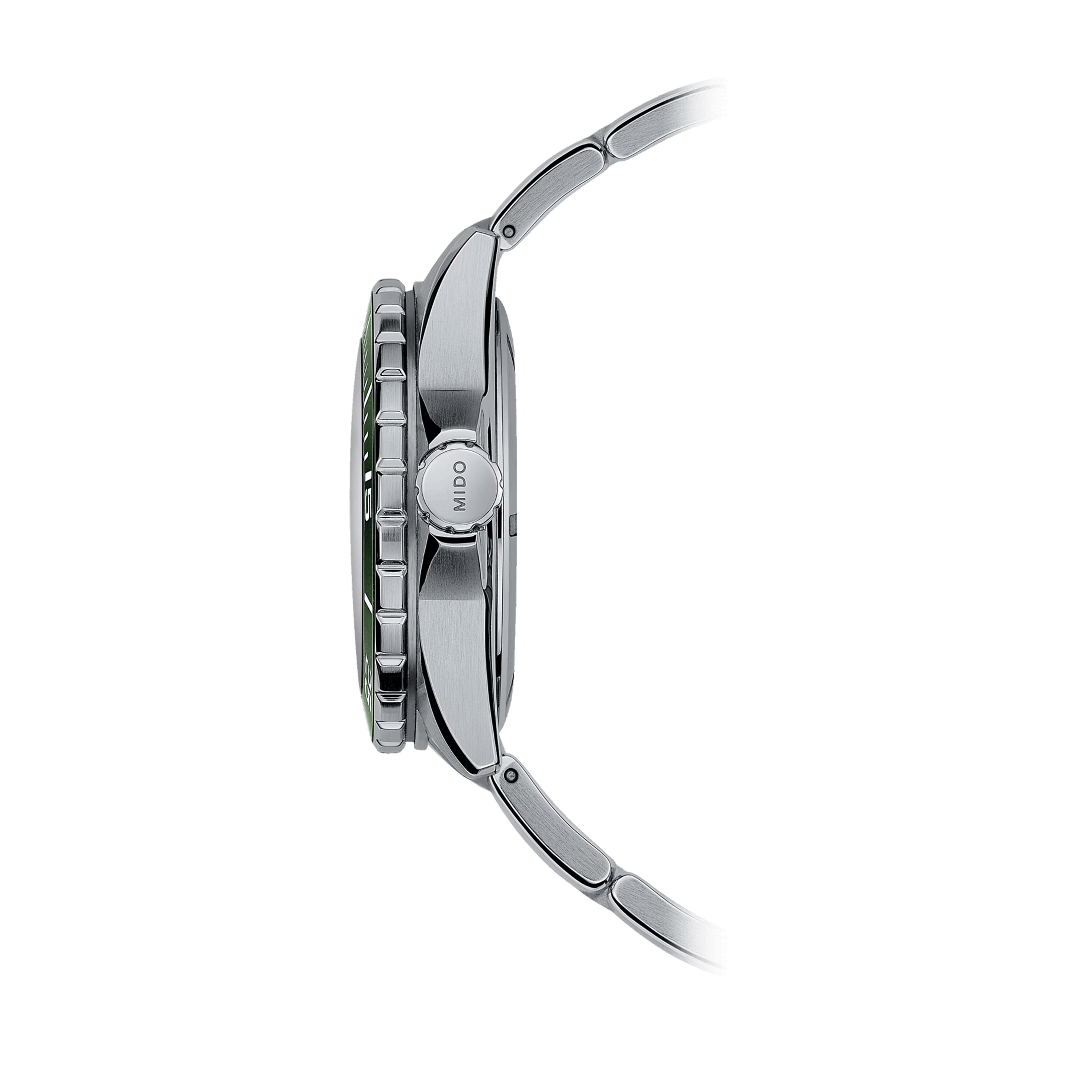 Montre Mido Ocean Star 600 Chronometer COSC automatique lunette verte cadran noir bracelet acier 43,5 mm M026.608.11.051.01