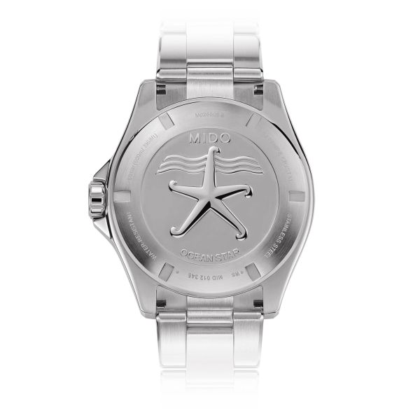 Montre Mido Ocean Star 600 Chronometer COSC automatique lunette verte cadran noir bracelet acier 43,5 mm M026.608.11.051.01