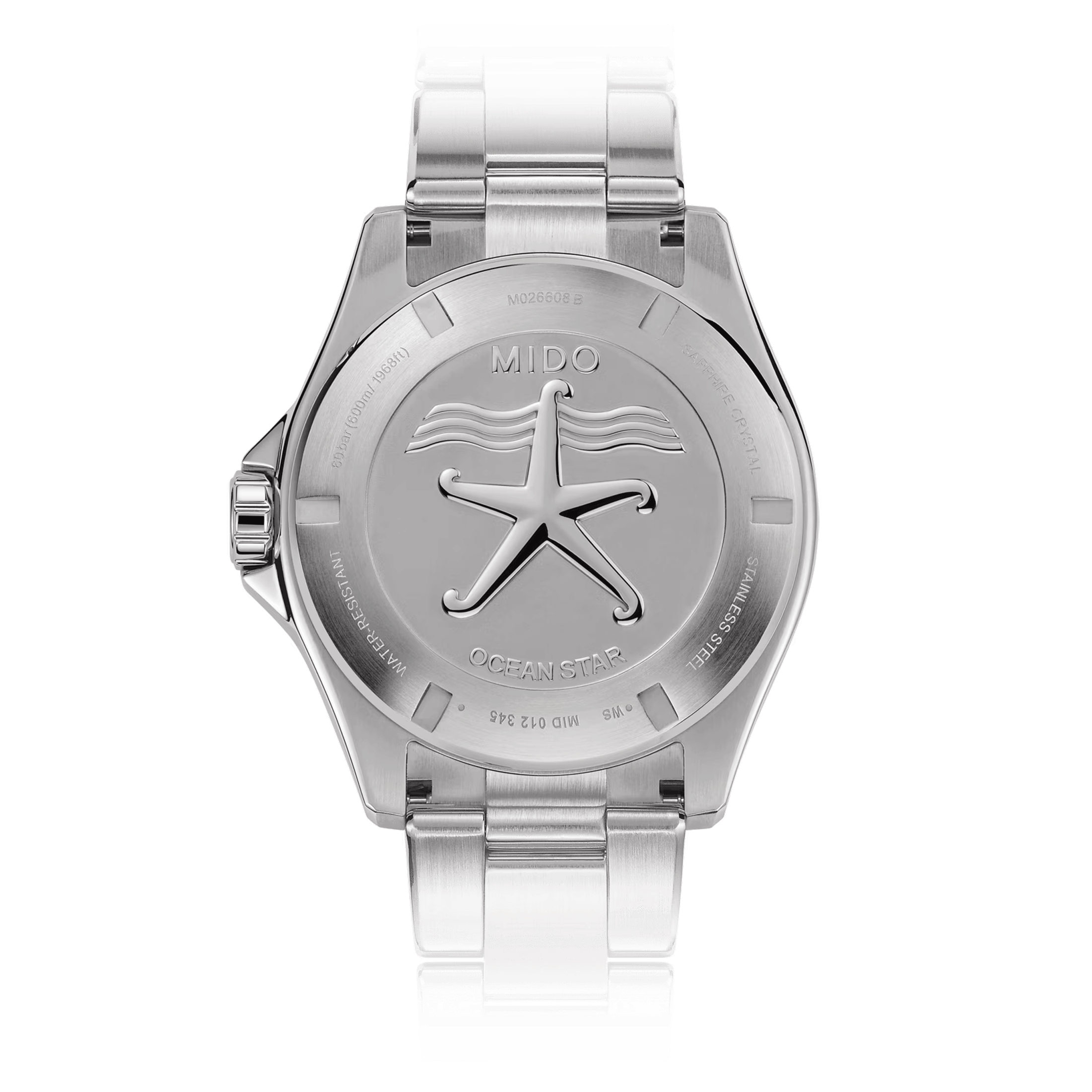 Montre Mido Ocean Star 600 Chronometer COSC automatique lunette verte cadran noir bracelet acier 43,5 mm M026.608.11.051.01