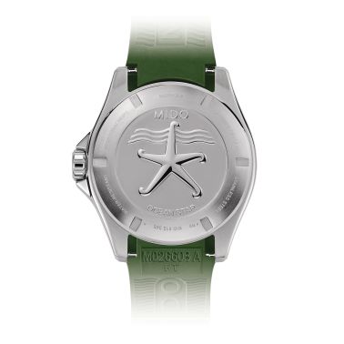 Montre Mido Ocean Star 600 Chronometer COSC automatique lunette verte cadran noir bracelet acier 43,5 mm M026.608.11.051.01