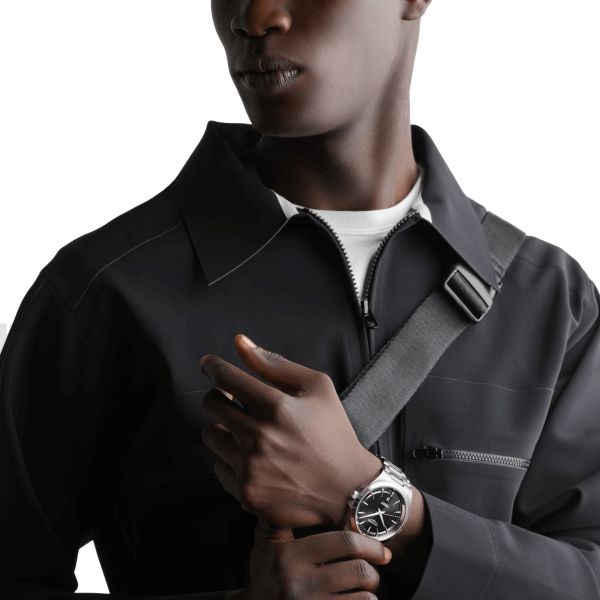 Montre Longines Conquest 2023 automatique cadran noir bracelet acier 41 mm L3.830.4.52.6