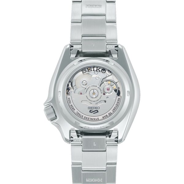 Montre Seiko 5 Sports "Rally Diver" automatique cadran argenté bracelet acier 42,5 mm