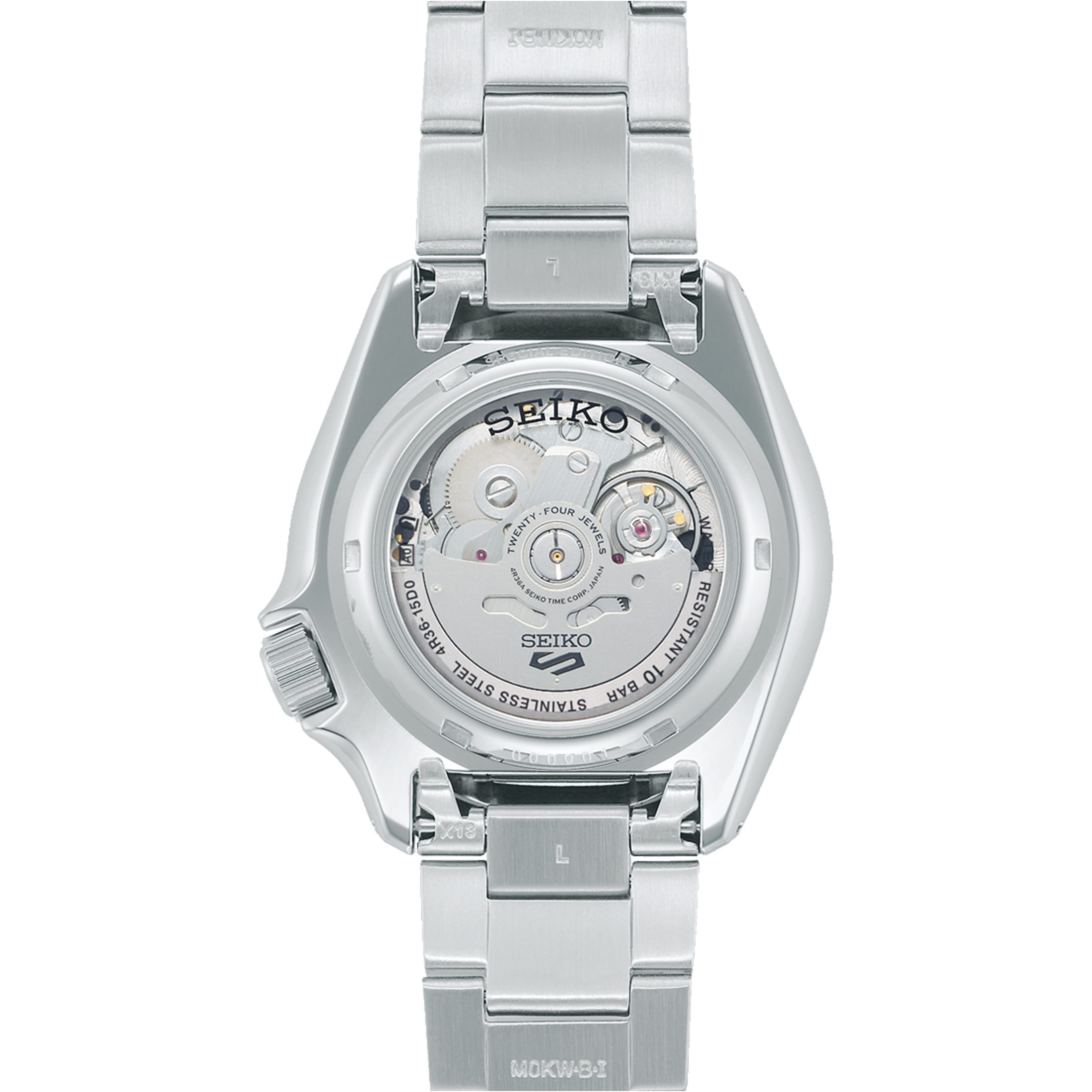 Montre Seiko 5 Sports "Rally Diver" automatique cadran argenté bracelet acier 42,5 mm