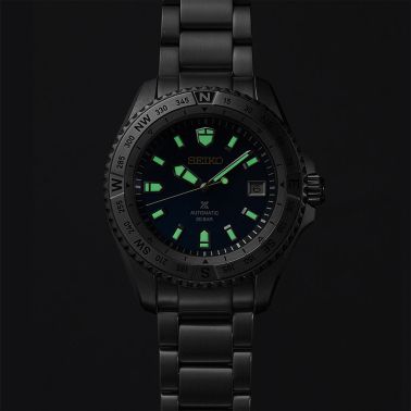 Montre Seiko Prospex Landmaster 30ème anniversaire automatique cadran bleu bracelet titane 44 mm