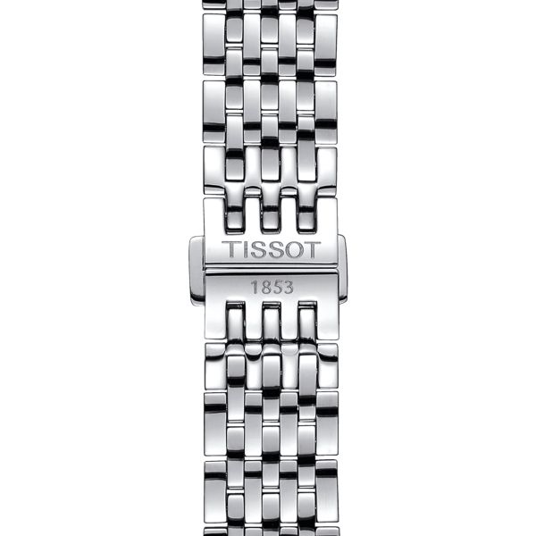Montre Tissot T-Classic Le Locle Powermatic 80 20th Anniversary automatique cadran argent bracelet acier 39,3 mm T006.407.11.033
