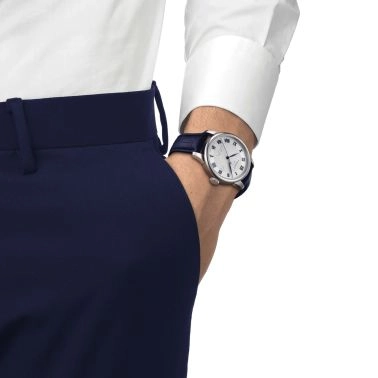 Tissot T-Classic Le Locle Powermatic 80 20th Anniversary automatic watch silver dial stainless steel bracelet 39.3 mm