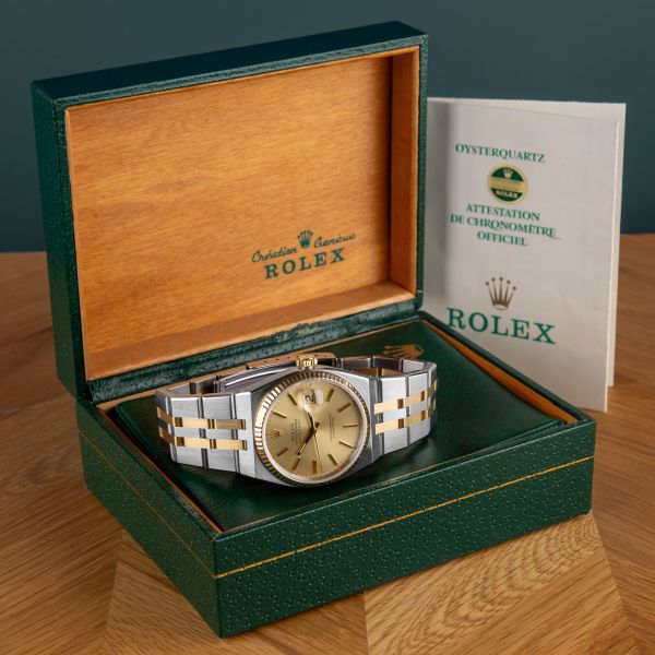 Vintage Rolex Datejust OysterQuartz 17013 Full Set 1986 - Lepage