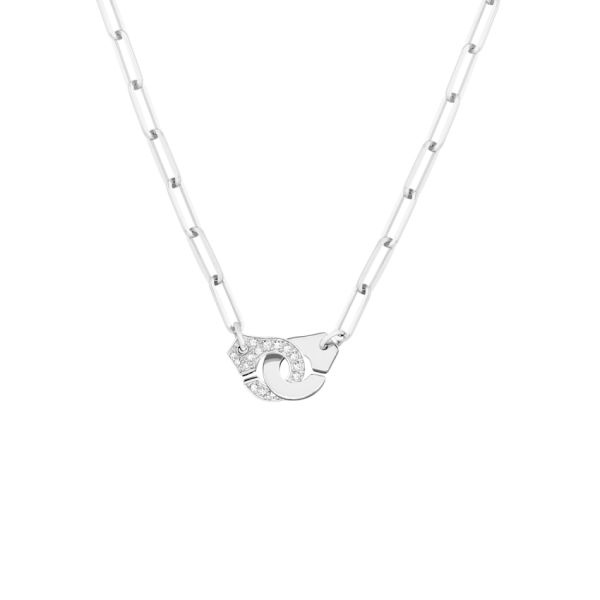 Menottes dinh van R12 necklace in white gold and diamonds