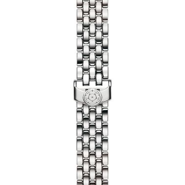 Tudor Clair de Rose automatic watch with diamond markers and Roman numerals opaline dial steel bracelet 30 mm