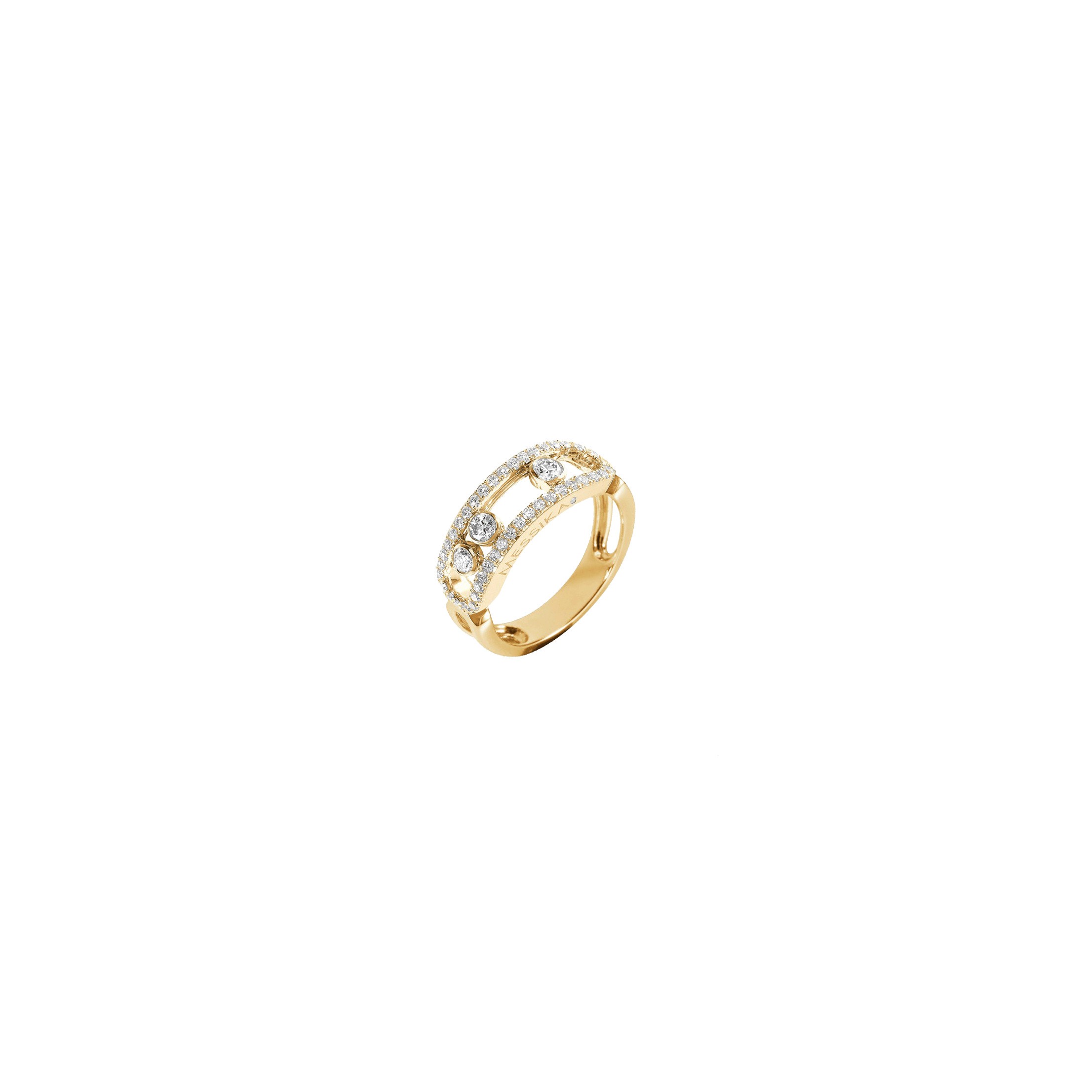 Messika Move Ring Paved with yellow gold and diamonds 4000J Lepage