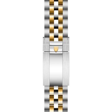 Montre Tudor Black Bay 39 S&G automatique lunette or jaune cadran noir bracelet acier et or jaune 39 mm M79663-0001