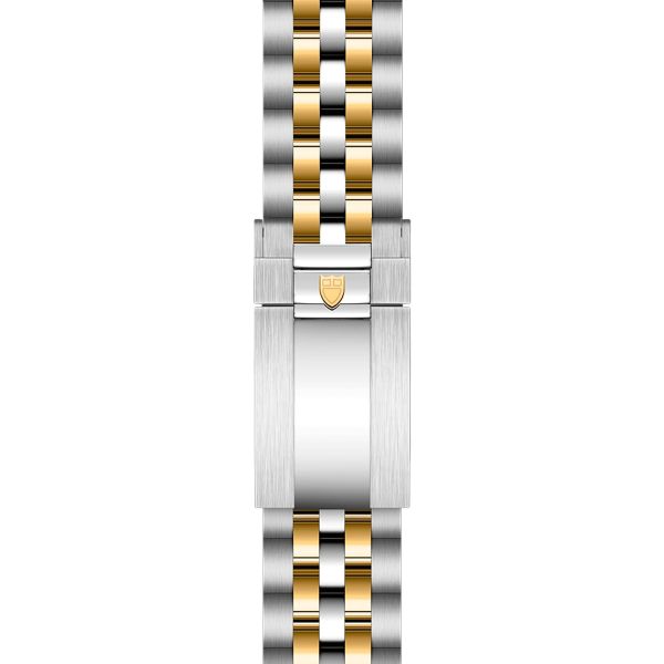 Montre Tudor Black Bay 39 S&G automatique lunette or jaune cadran noir bracelet acier et or jaune 39 mm M79663-0001