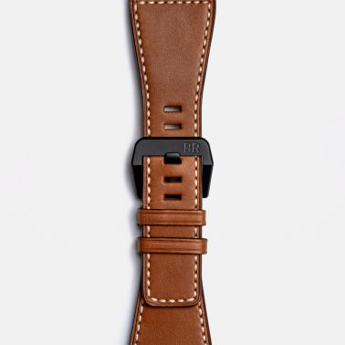 Bell & Ross New BR 03 Heritage automatic ceramic black dial leather strap 41 mm