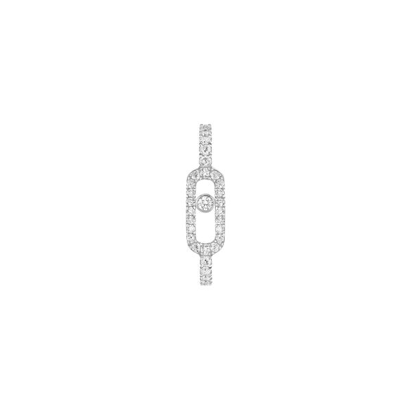 Messika Move Uno earring in white gold and diamonds