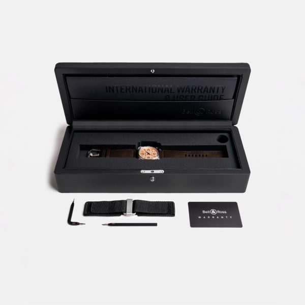 Bell & Ross New BR 03 Copper automatic copper dial leather strap 41 mm