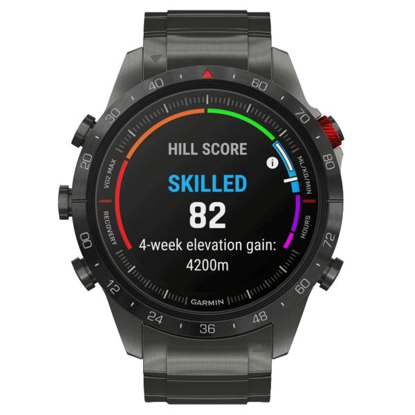 Garmin Marq Gen 2 Athlete Performance Edition watch black titanium bracelet 46 mm