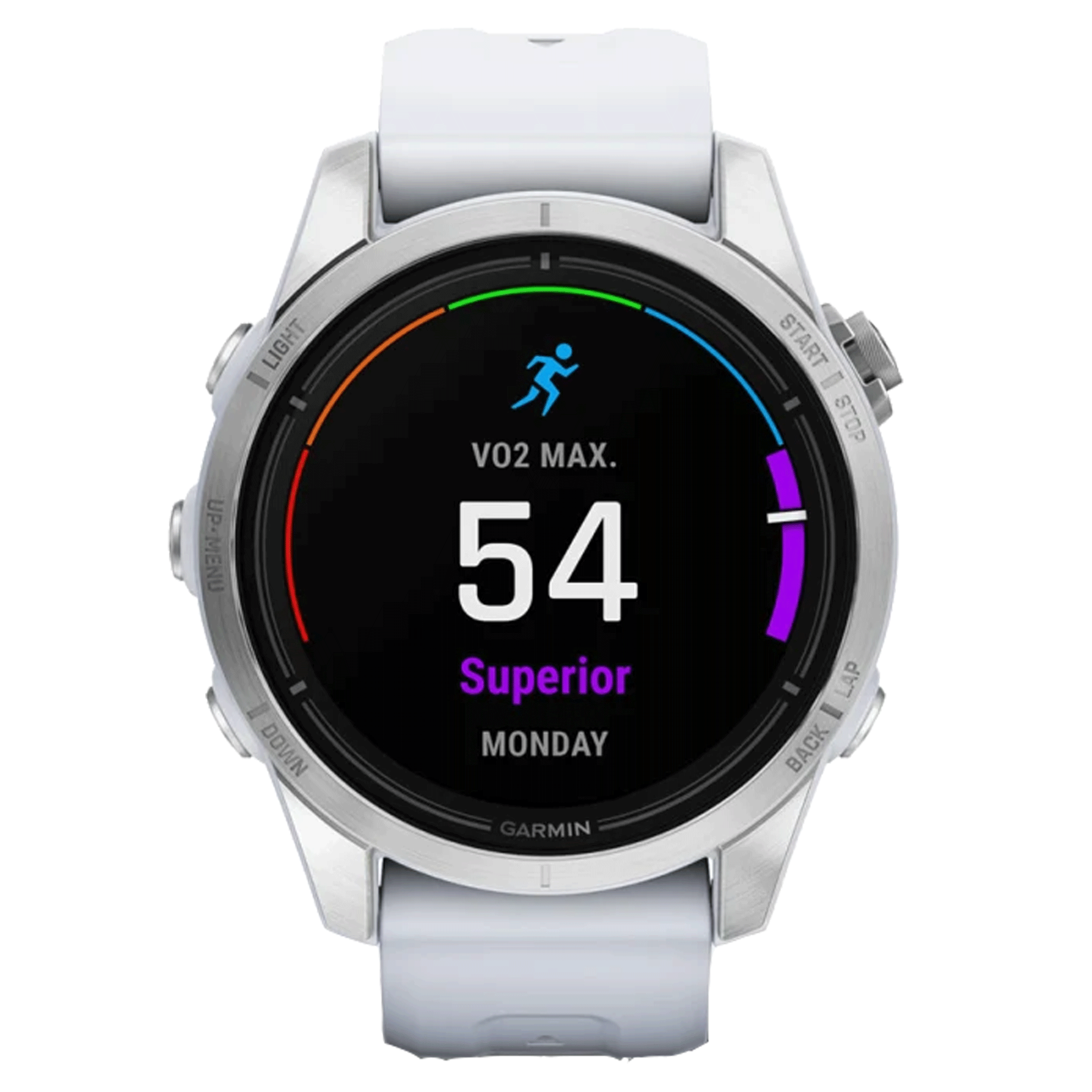 Garmin Epix Pro (Gen2) Standard Edition watch white silicone strap 42 mm 010-02802-01