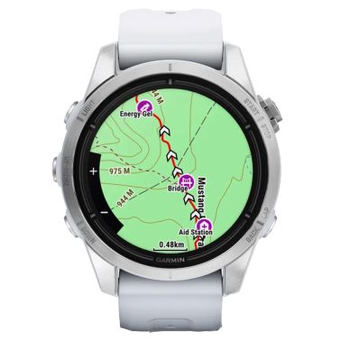 Garmin Epix Pro (Gen2) Standard Edition watch white silicone strap 42 mm 010-02802-01
