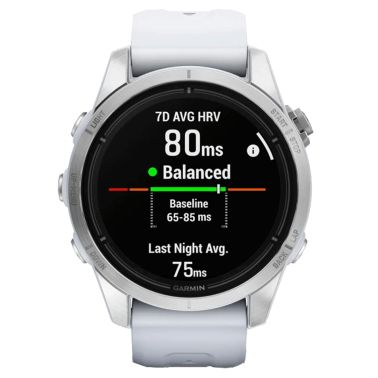 Garmin Epix Pro (Gen2) Standard Edition watch white silicone strap 42 mm 010-02802-01