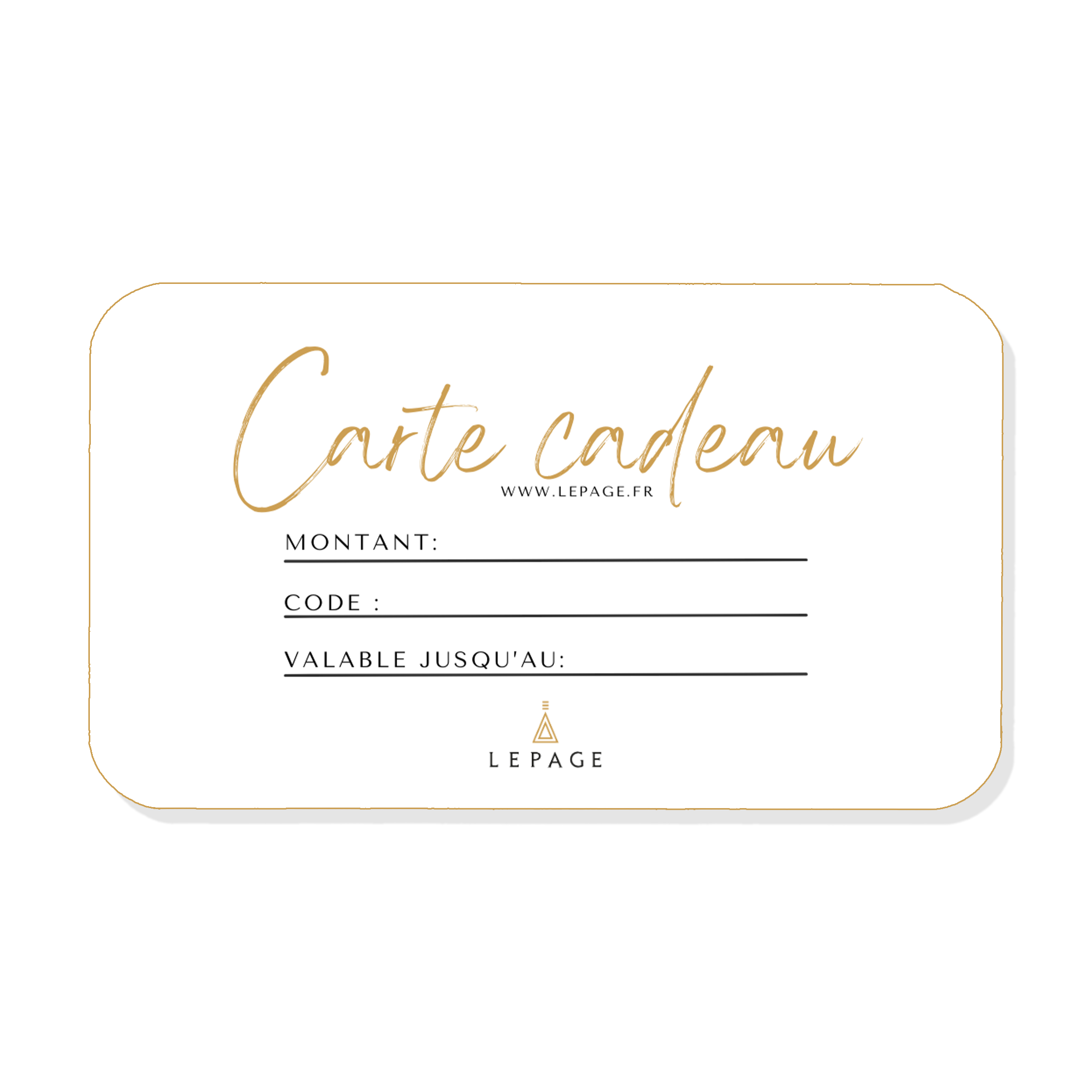 Carte Cadeau Lepage