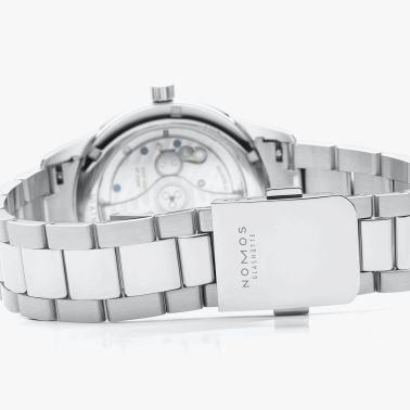 Montre Nomos Club Sport Neomatik Tabac automatique fond acier cadran brun bracelet acier 39,5 mm 759