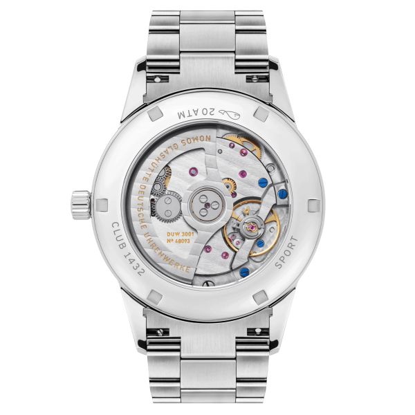 Montre Nomos Club Sport Neomatik Tabac automatique fond saphir cadran brun bracelet acier 39,5 mm 760