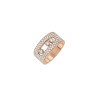 Bague Messika Move Joaillerie M Full Pavé en or rose et diamants