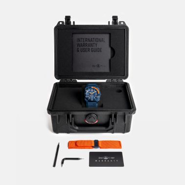 Montre Bell & Ross BR 03-92 Diver Tara céramique automatique cadran bleu bracelet caoutchouc 42 mm