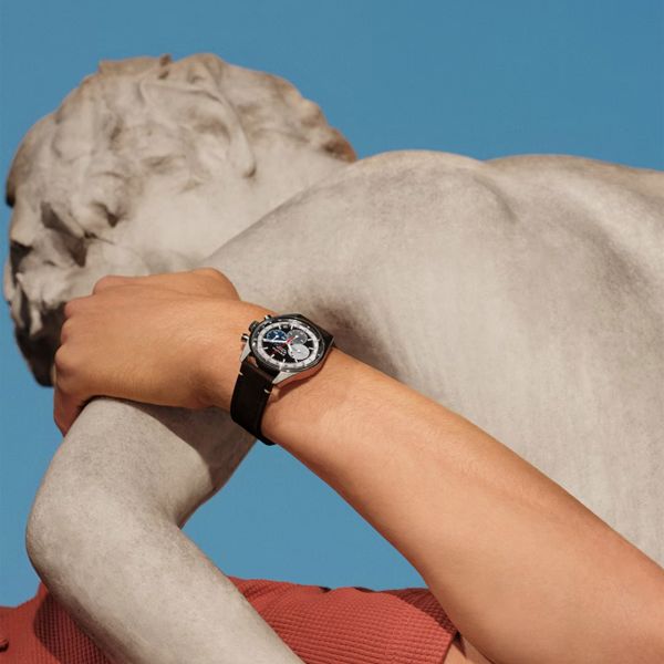 Montre Zenith Chronomaster Original El Primero cadran noir bracelet cuir noir 38 mm