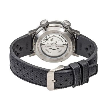 Lip Grande Nautic Ski Titanium automatic black dial tropic strap 41 mm