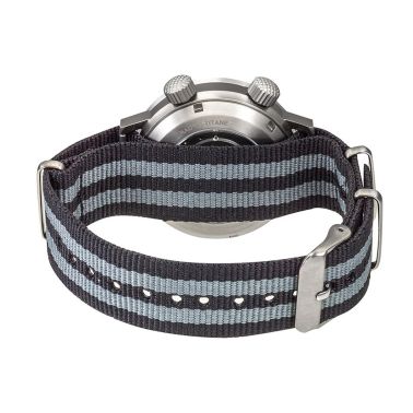 Lip Grande Nautic Ski Titanium automatic black dial tropic strap 41 mm