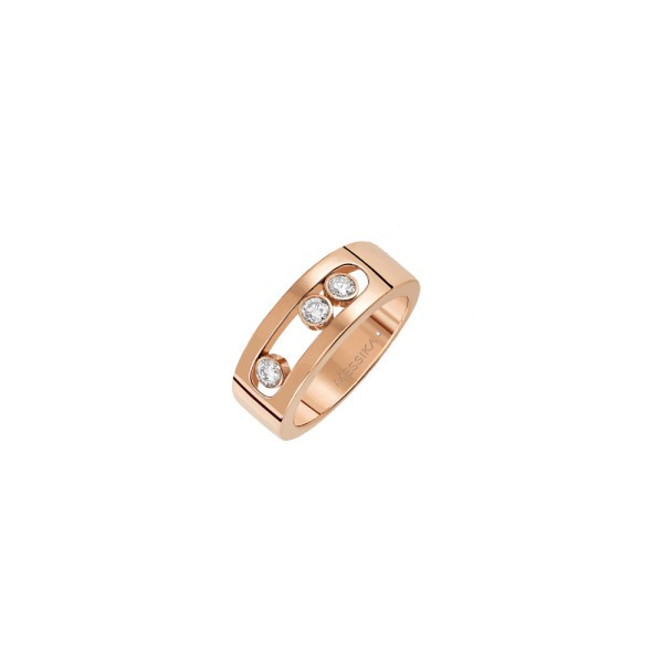 Bague Messika Move Joaillerie S en or rose et diamants - Soldat_PL