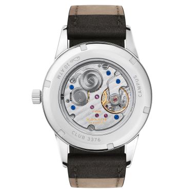 Montre NOMOS Club Campus 38 mécanique fond saphir bracelet cuir anthracite 38,5 mm 737