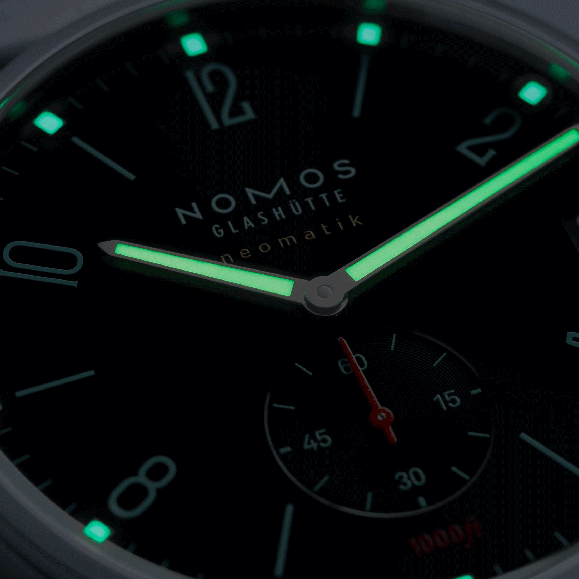 NOMOS Tangente Sport Neomatik 42 automatic watch date blue black dial steel bracelet 42 mm
