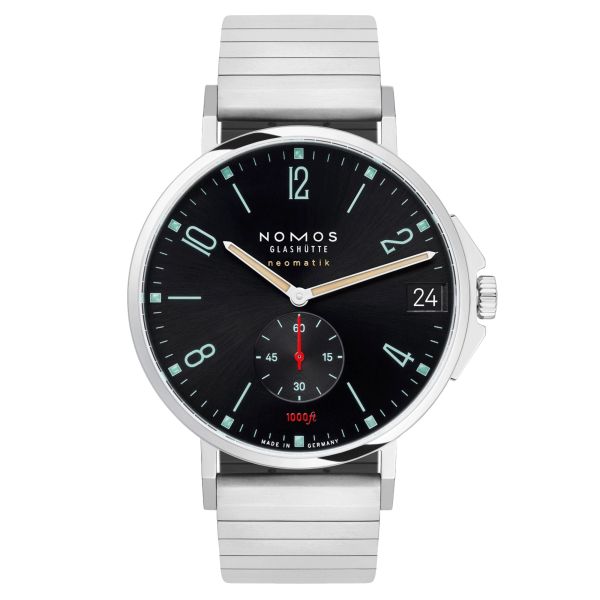 NOMOS Tangente Sport Neomatik 42 automatic watch date blue black dial steel bracelet 42 mm