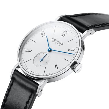 NOMOS Tangente mechanical watch sapphire back sapphire back black genuine leather strap 35 mm