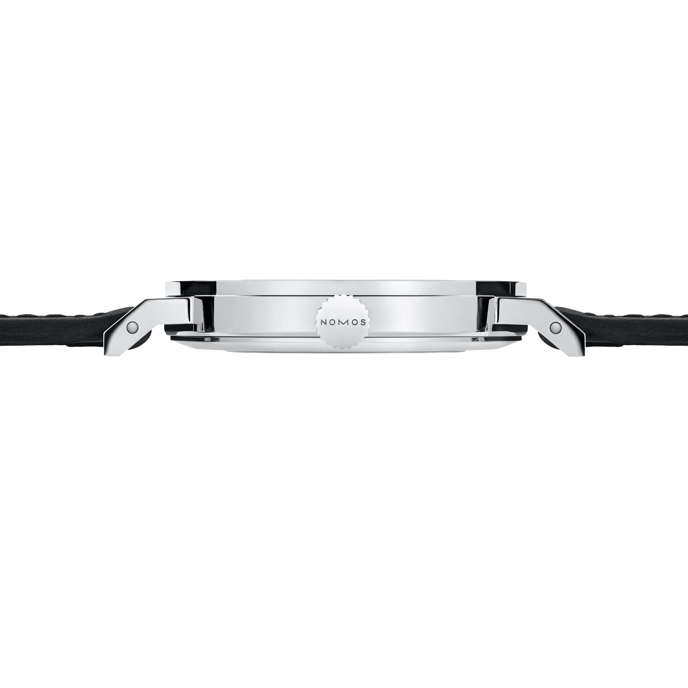 NOMOS Tangente mechanical watch sapphire back sapphire back black genuine leather strap 35 mm