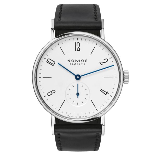 NOMOS Tangente mechanical watch sapphire back sapphire back black genuine leather strap 35 mm