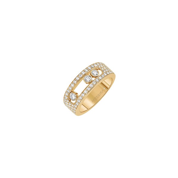 Bague Messika Move Joaillerie S Full Pavé en or jaune et diamants