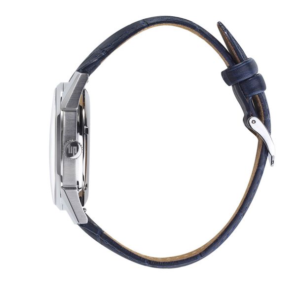 Montre Lip Himalaya Sablier automatique cadran blanc bracelet cuir 40 mm