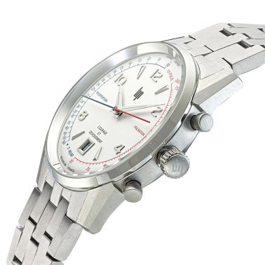 Montre Lip Courage quartz cadran blanc bracelet acier 40 mm