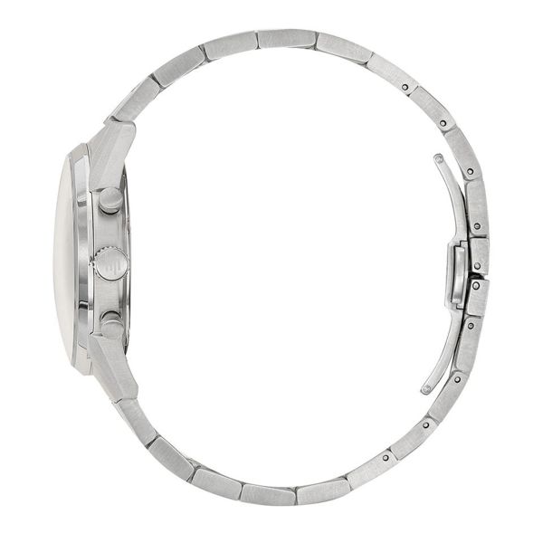 Montre Lip Courage quartz cadran blanc bracelet acier 40 mm