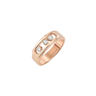 Bague Messika Move Noa en or rose et diamants