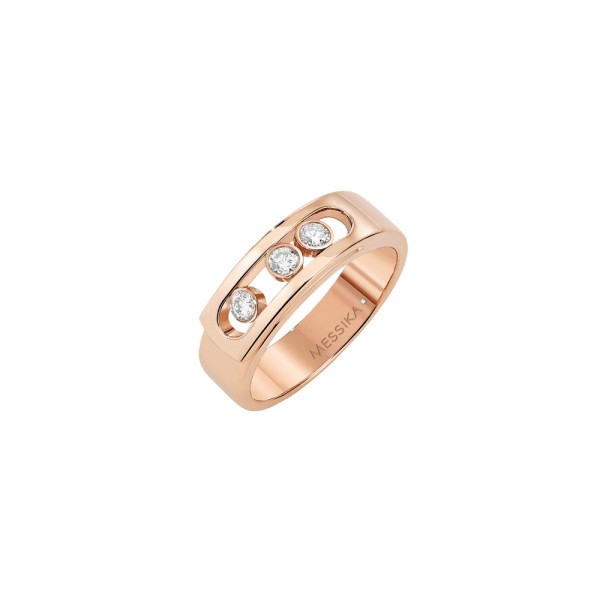 Bague Messika Move Noa en or rose et diamants - Soldat