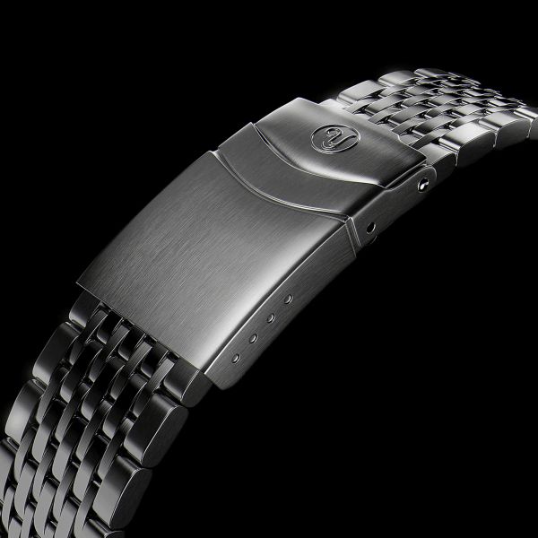 Montre Yema Urban Yachtingraf automatique réhaut blanc cadran bleu bracelet acier 39 mm YYAC23-AMS