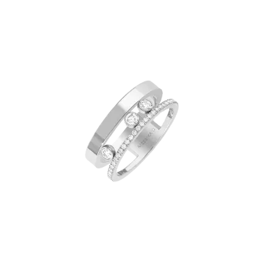 Bague Messika Move Romane en or blanc et diamants